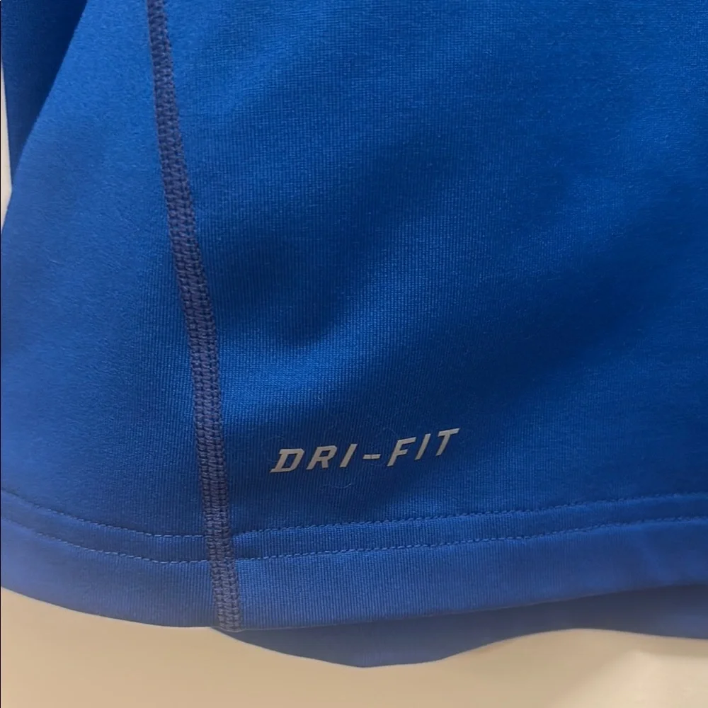 Men’s Nike Long Sleeve Athletic Performance Shirt - Blue - Picture 3 of 5